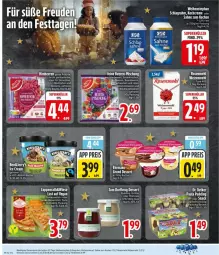 Gazetka promocyjna Edeka - Prospekte - Gazetka - ważna od 27.12 do 27.12.2025 - strona 14 - produkty: auer, Becher, beere, beeren, dessert, Donauwellen, ehrmann, Ehrmann Grand Dessert, eis, elle, früchte, himbeer, himbeere, himbeeren, kirsch, kirsche, kirschen, Kocher, mandel, mehl, Paula, paula pudding, pudding, reis, rosen, Rosenmehl, sahne, sauerkirschen, schlagrahm, tee, Ti, torte, type 405, weihenstephan, weizenmehl, ZTE