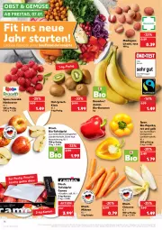 Gazetka promocyjna Kaufland - Gazetka - ważna od 12.01 do 12.01.2022 - strona 14 - produkty: angebot, apfel, banane, bananen, beere, beeren, bio, bio-bananen, Bio-Paprika, himbeer, himbeere, himbeeren, kiwi, möhren, obst, paprika, rezept, rezepte, Schal, Schale, tafeläpfel, Tasche, Ti, trolli, ZTE
