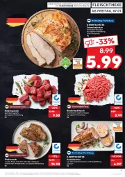 Gazetka promocyjna Kaufland - Gazetka - ważna od 12.01 do 12.01.2022 - strona 17 - produkty: angebot, angebote, besteck, braten, burger, chili, eis, elle, ente, fleisch, geschirr, gewürz, gulasch, hackfleisch, ilag, knoblauch, Knödel, orange, orangen, rind, rinder, rindergulasch, rinderhackfleisch, Rindersteak, schwein, schweine, schweinebraten, schweinenacken, sim, steak, teller, Ti, wein, weine