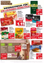 Gazetka promocyjna Kaufland - Gazetka - ważna od 12.01 do 12.01.2022 - strona 26 - produkty: angebot, aufstrich, bella crema, beutel, bio, brot, butter, Cap, dallmayr, dallmayr capsa, erdnuss, Erdnussbutter, espresso, frucht, fruchtaufstrich, früchte, Früchtetee, getränk, getränke, getränkepulver, haselnuss, intenso, jacobs, jacobs krönung, kaffee, kaffee-pads, kaffeekapseln, kakao, lungo, melitta, natur, natura, nespresso, nuss, prodomo, riegel, schnitten, schoko, schokolade, schokoladen, tee, teekanne, Ti, trauben, würfel, zentis, ZTE, zucker