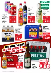 Gazetka promocyjna Kaufland - Gazetka - ważna od 12.01 do 12.01.2022 - strona 31 - produkty: almdudler, angebot, angebote, bier, bio, cassis, coca-cola, cola, corona, corona extra, direktsaft, erde, erfrischungsgetränk, erfrischungsgetränke, fanta, getränk, getränke, kiwi, limo, limonade, orange, orangen, Paula, paulaner, pfanne, Pfanner, pfirsich, pils, pilsener, saft, sirup, Spezi, Ti, veltins, veltins pilsener