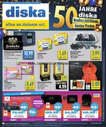 Gazetka promocyjna Diska - Prospekte - Gazetka - ważna od 27.01 do 27.01.2024 - strona 3 - produkty: aktionspreis, angebot, angebote, beere, beeren, bier, butter, dallmayr, dallmayr prodomo, eis, frucht, fruchtgummi, heidelbeere, heidelbeeren, kaffee, katjes, krombache, krombacher, landliebe, prodomo, reis, Streichzart, tee, Ti, Vegeta, ZTE
