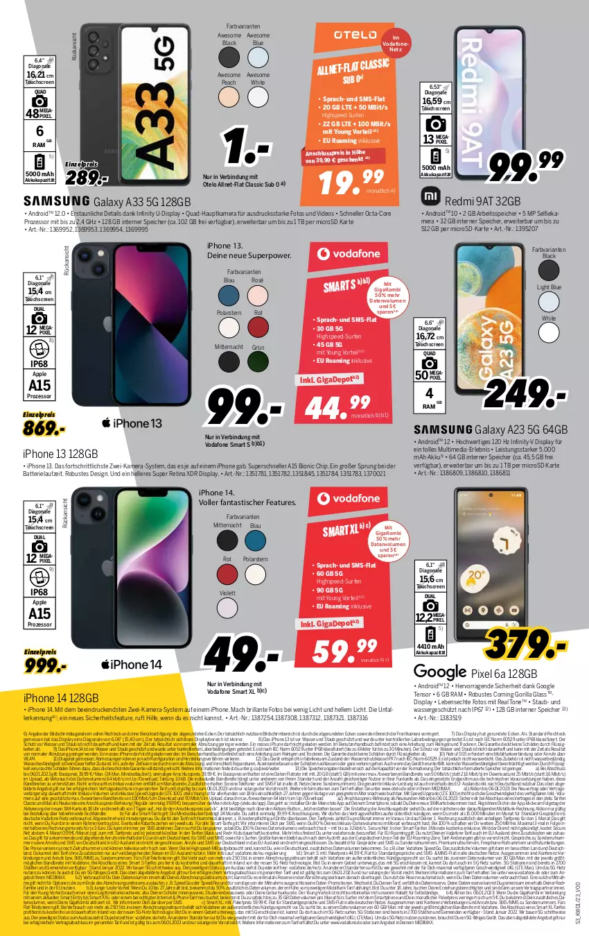 Aktueller Prospekt Medimax - MEDIMAX Prospekt KW01 2023 - von 30.12.2022 bis 05.01.2023 - strona 3 - produkty: akku, angebot, Apple, asti, auer, aust, auto, batterie, Bau, beko, bio, Brei, brita, buch, deo, eis, elle, erde, fanta, frontkamera, hauptkamera, iphone, IPhone 13, kamera, lack, Laufen, leine, LG, mac, microsd, octa-core prozessor, quad, Rauch, reis, Ria, ring, rwe, sac, Schal, sim, smartphone, spee, Surf, telefon, Ti, tisch, touchscreen, trolli, uhr, usb, vodafone, wasser, Yo, ZTE