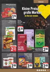 Gazetka promocyjna Edeka - Angebote der Woche - Gazetka - ważna od 14.10 do 14.10.2023 - strona 13 - produkty: aktionspreis, Bagel, brot, creme, eduscho, eis, ente, kaffee, leine, LG, natur, ohne palmöl, ovomaltine, reis, sesam, Ti