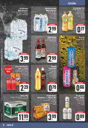 Gazetka promocyjna Edeka - Angebote der Woche - Gazetka - ważna od 14.10 do 14.10.2023 - strona 18 - produkty: aktionspreis, Alwa, coca-cola, cola, eis, elle, fanta, flasche, gerolsteine, gerolsteiner, getränk, getränke, gin, glasflasche, krombache, krombacher, krombacher pils, limo, limonade, limonaden, mineralwasser, oder radler, pfirsich, pils, radler, reis, rheinfels quelle, schöfferhofer, sinalco, steiner, tee, Ti, wasser, zitrone, ZTE