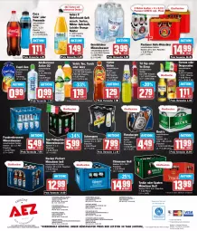 Gazetka promocyjna Aez - Prospekte - Gazetka - ważna od 13.07 do 13.07.2024 - strona 16 - produkty: adelholzener, AEZ, Alwa, apfel, apfelsaft, bier, bio, brunnen, buch, burger, Cap, capri-sun, cola, corona, decke, Deckel, desperados, drucker, eis, eistee, elle, Engel, ente, fisch, flasche, flensburger, frucht, Germ, gerolsteine, gerolsteiner, glasflasche, hacker pschorr, Hefe, Hohes C, Holz, kerze, lipton, mineralwasser, Nektar, orange, Paula, paulaner, perla, reis, ring, rum, saft, san pellegrino, schweppes, sirup, Spaten, steiner, tee, teller, Ti, tyskie, uhr, volvic, wasser, weissbier, Yo, ZTE