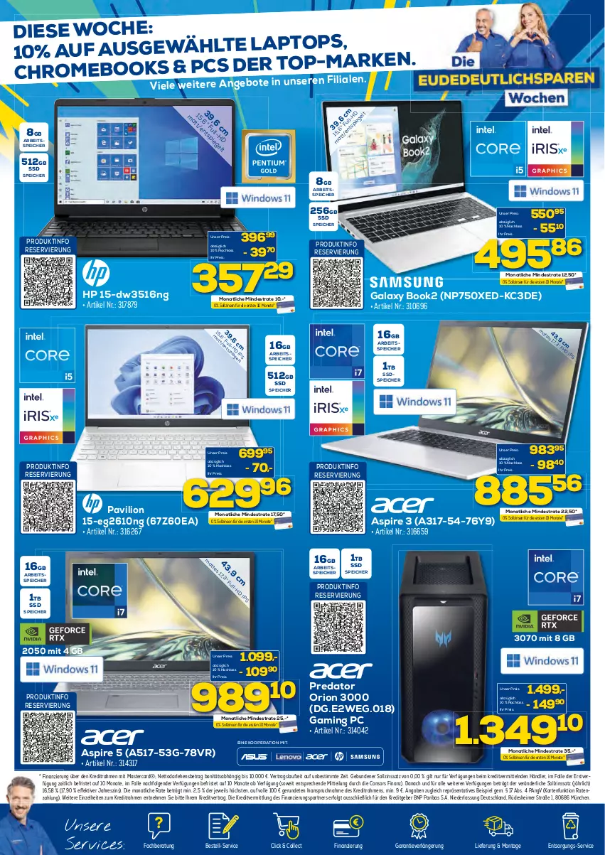 Aktueller Prospekt Berlet - Markt ändern > - von 03.07 bis 08.07.2023 - strona 16 - produkty: angebot, angebote, consors finanz, eimer, eis, Gaming PC, HP, K2, LG, lion, mastercard, reis, ssd, Ti