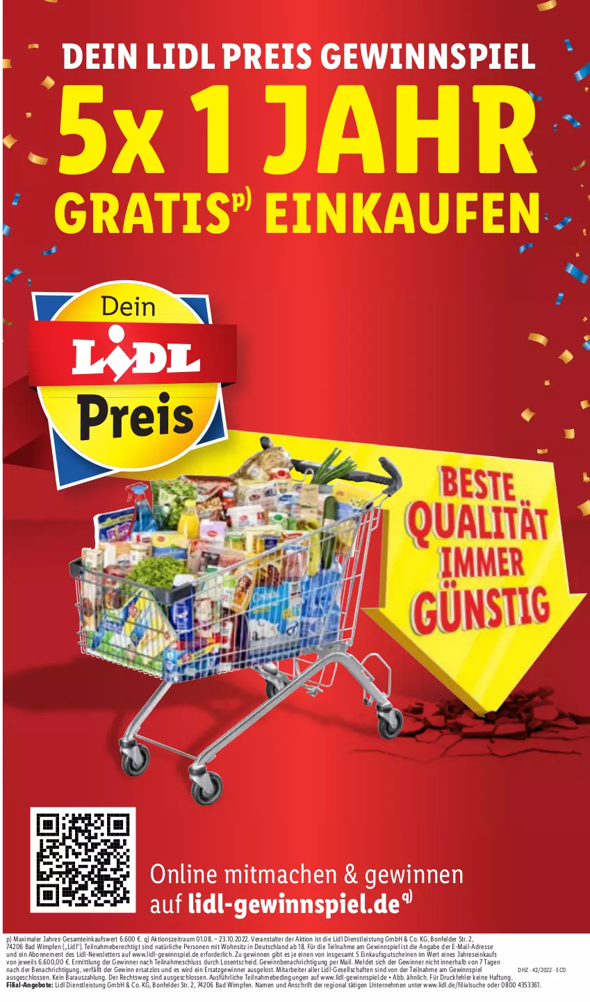 Aktueller Prospekt Lidl - Aktionsprospekt - von 17.10 bis 22.10.2022 - strona 60 - produkty: angebot, angebote, Bad, eis, gewinnspiel, gutschein, gutscheine, mac, reis, Ti