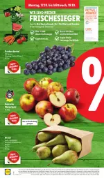 Gazetka promocyjna Lidl - Aktionsprospekt - Gazetka - ważna od 22.10 do 22.10.2022 - strona 2 - produkty: Abtei, angebot, Birnen, discount, eis, elle, ente, frucht, LG, magazin, obst, Obst und Gemüse, reis, Ti, trauben, und gemüse