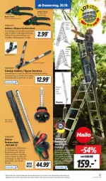 Gazetka promocyjna Lidl - Aktionsprospekt - Gazetka - ważna od 22.10 do 22.10.2022 - strona 23 - produkty: angebot, boss, dell, eis, Elektro, elle, Garten, Gartenschere, gsw, heckenschere, Hobby, kraft, LG, messer, Mode, Parkside, reis, Schere, Teleskop, Ti, ZTE