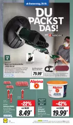 Gazetka promocyjna Lidl - Aktionsprospekt - Gazetka - ważna od 22.10 do 22.10.2022 - strona 30 - produkty: adapter, alpina, Alwa, Arbeitsleuchte, bürste, bürsten, decke, eimer, elle, Leuchte, ndk, Parkside, Ria, Roller, Schal, Schale, schlauch, teller, Ti, werkzeug