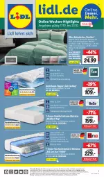 Gazetka promocyjna Lidl - Aktionsprospekt - Gazetka - ważna od 22.10 do 22.10.2022 - strona 47 - produkty: angebot, angebote, Bau, baumwolle, bett, bettwäsche, decke, eis, elle, Ergee, federkern, kissen, Kissenbezug, komfortschaum-matratze, mab, matratze, ndk, reifen, reis, rel, Ria, Schal, Schale, schauma, Tasche, taschen, taschenfederkern-matratze, telefon, Ti, topper, Trockner, uhr, wolle