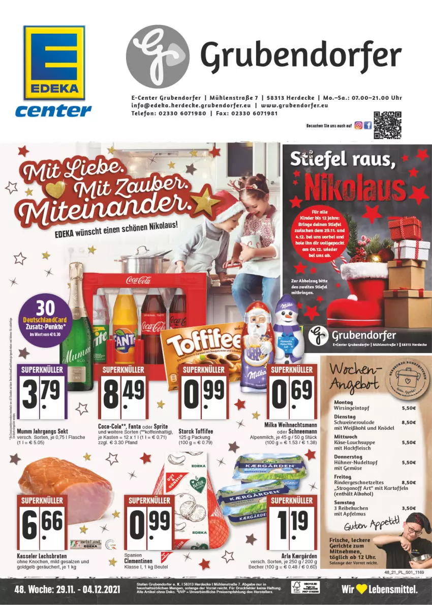 Aktueller Prospekt E Center - Angebote der Woche - von 29.11 bis 04.12.2021 - strona 1