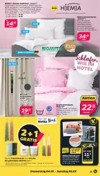 Gazetka promocyjna Netto - Woche 27 - Gazetka - ważna od 06.07 do 06.07.2024 - strona 25 - produkty: asti, Bau, baumwolle, bett, bettwäsche, decke, eis, ente, Germ, Kassettendecke, kerze, kissen, kopfkissen, LG, natur, reis, Ria, rwe, Schal, Spezi, Tasche, Ti, tisch, tragetasche, wolle