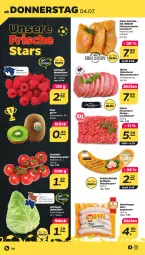 Gazetka promocyjna Netto - Woche 27 - Gazetka - ważna od 06.07 do 06.07.2024 - strona 26 - produkty: beere, beeren, Berger, bier, bratwurst, cocktail, eis, Elan, fleisch, Fleischerei, fleischwurst, Geflügel, grill, hackfleisch, Hähnchensteak, hähnchensteaks, himbeer, himbeere, himbeeren, kiwi, kräuter, minutensteaks, oder kräuter, paprika, radeberger, rind, rinder, rinderhackfleisch, rispentomaten, sac, Schere, spitzkohl, steak, steaks, Ti, tomate, tomaten, wurst