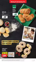 Gazetka promocyjna Lidl - Aktionsprospekt - Gazetka - ważna od 14.01 do 14.01.2023 - strona 3 - produkty: berliner, bio, bioland, brot, brötchen, creme, Donut, donuts, eis, kokos, mac, Ofen, reis, steinofen, Ti, vanille