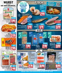 Gazetka promocyjna Hit - Wochenprospekt - Gazetka - ważna od 23.03 do 23.03.2024 - strona 6 - produkty: aqua, aus dem kühlregal, backofen, bacon, bifi, bio, braten, curry, eis, elle, filet, filets, fisch, fische, Fischer, fischstäbchen, fischtheke, fleisch, forelle, frischfisch, frosta, garnelen, gin, grill, kochschinken, kühlregal, lachs, lachsfilet, lack, meica, möhren, mühlen schinken, natur, Ofen, pfanne, pfannen, Rauch, regal, reis, rel, riesengarnelen, rohschinken, salami, Schal, Schale, Schere, schinken, schlemmerfilet, schnitten, seelachsfilet, suppe, suppen, Ti, tisch, Wild, wurst, Zander, ZTE