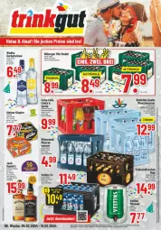 Gazetka promocyjna Trinkgut - Prospekte - Gazetka - ważna od 10.02 do 10.02.2024 - strona 1 - produkty: Alwa, angebot, Apple, bitburger, bitburger pils, burger, coca-cola, cola, eis, elle, fanta, Gorbatschow, jack daniel, jack daniel's, kleiner klopfer, leine, mineralwasser, pils, pilsener, rheinfels quelle, tennessee whiskey, Ti, veltins, veltins pilsener, wasser, whiskey, wodka