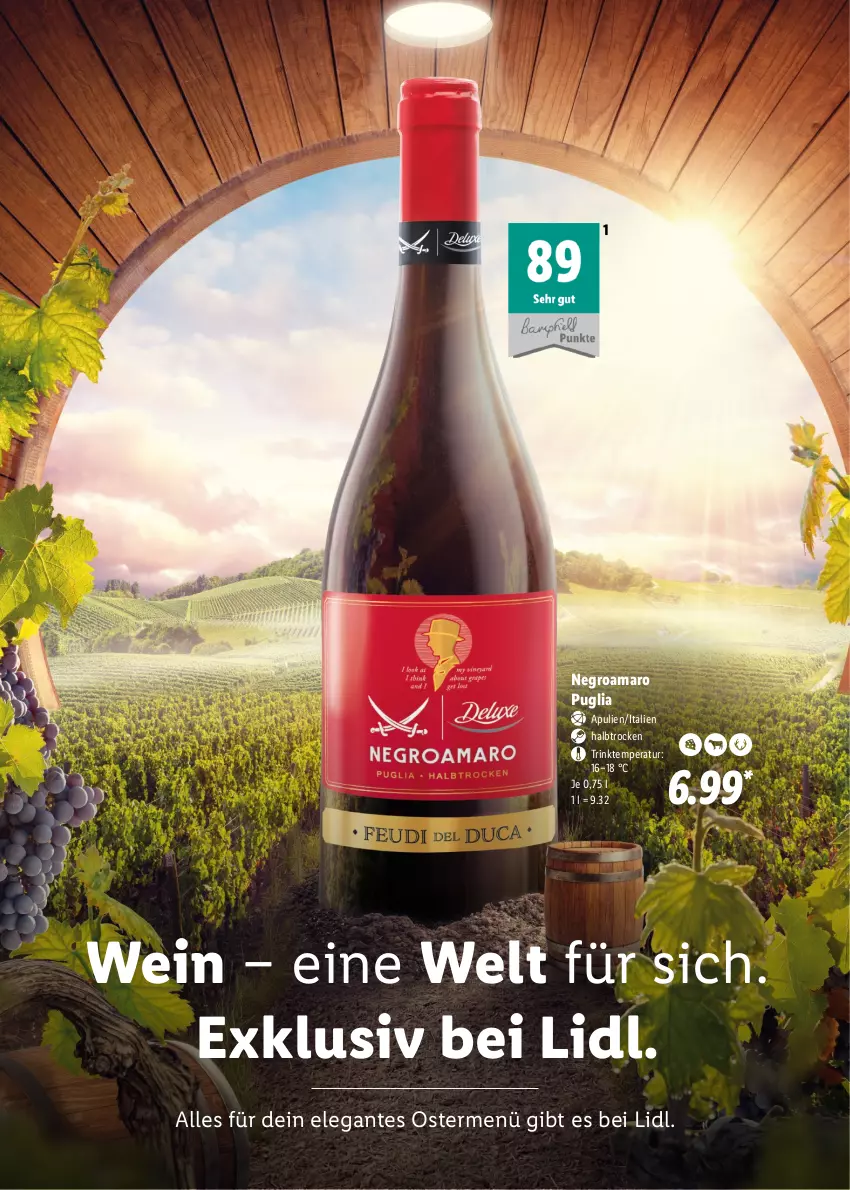 Aktueller Prospekt Lidl - Oster-Magazin - von 28.03 bis 17.04.2022 - strona 12 - produkty: amaro, wein