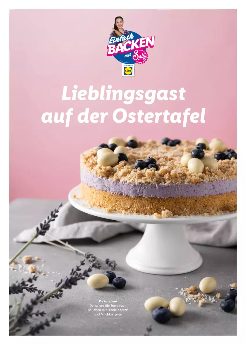 Aktueller Prospekt Lidl - Oster-Magazin - von 28.03 bis 17.04.2022 - strona 40 - produkty: beere, beeren, dekoration, heidelbeere, heidelbeeren, milch, Ti, torte