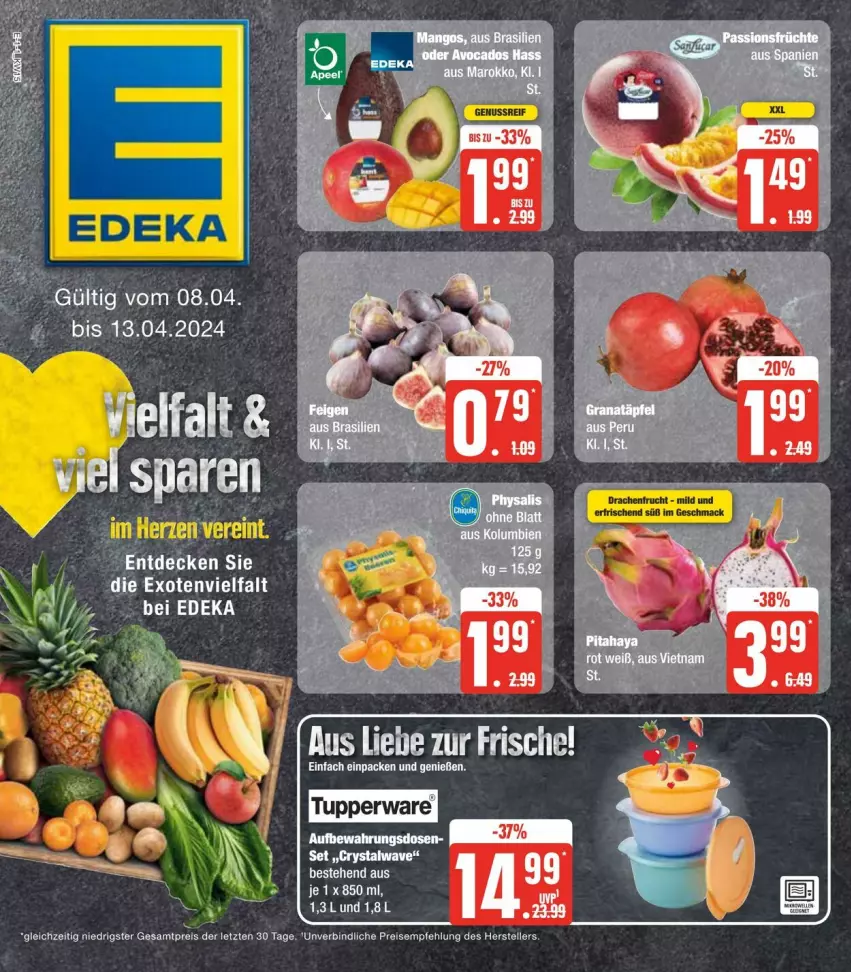 Aktueller Prospekt Edeka - Prospekte - von 06.04 bis 13.04.2024 - strona 5 - produkty: decke, deka, eis, elle, reis, teller, Ti, ZTE