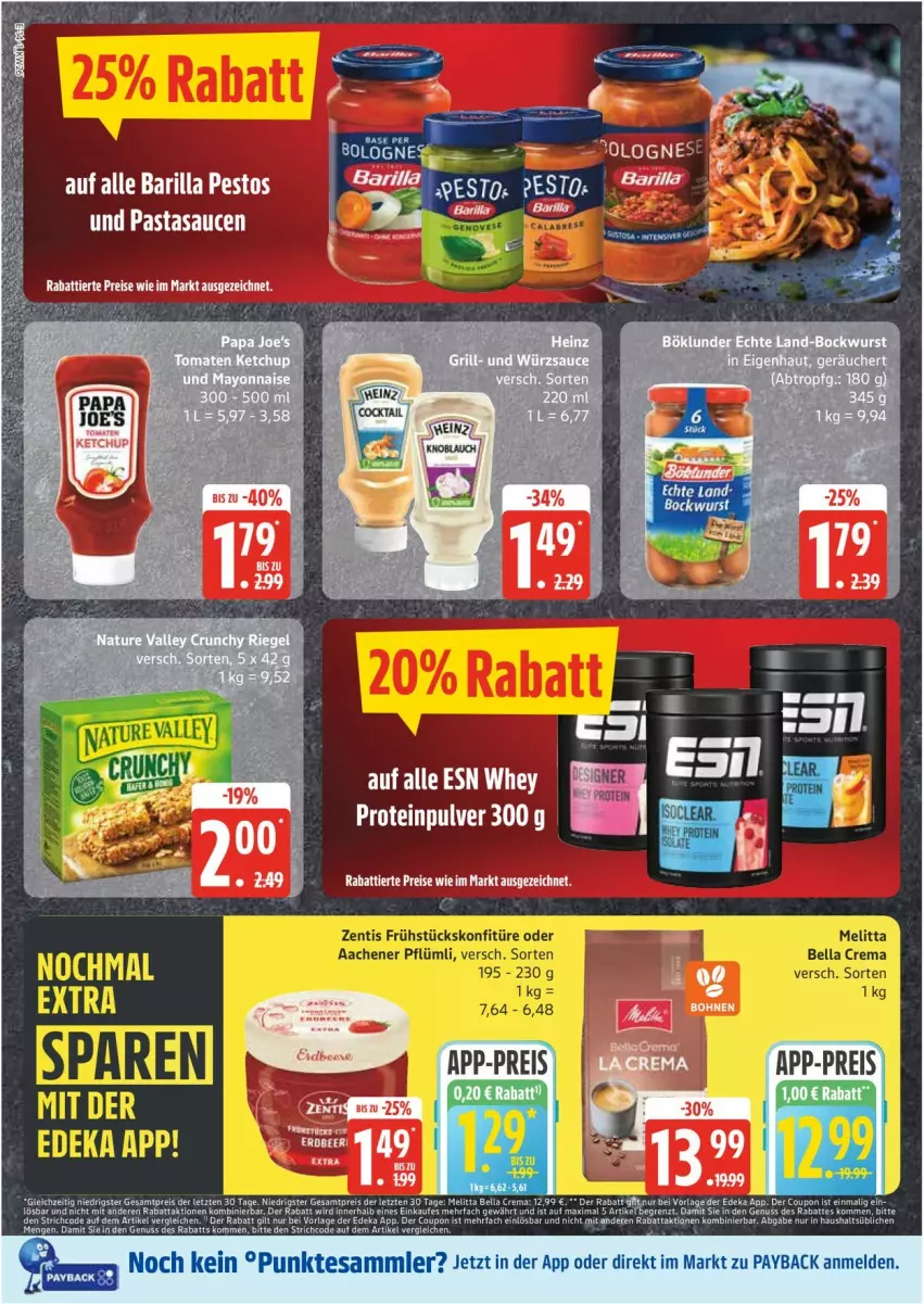 Aktueller Prospekt Edeka - Prospekte - von 23.06 bis 28.06.2025 - strona 14 - produkty: barilla, eis, ente, melitta, nuss, pasta, pesto, reis, sauce, saucen, Ti, ZTE
