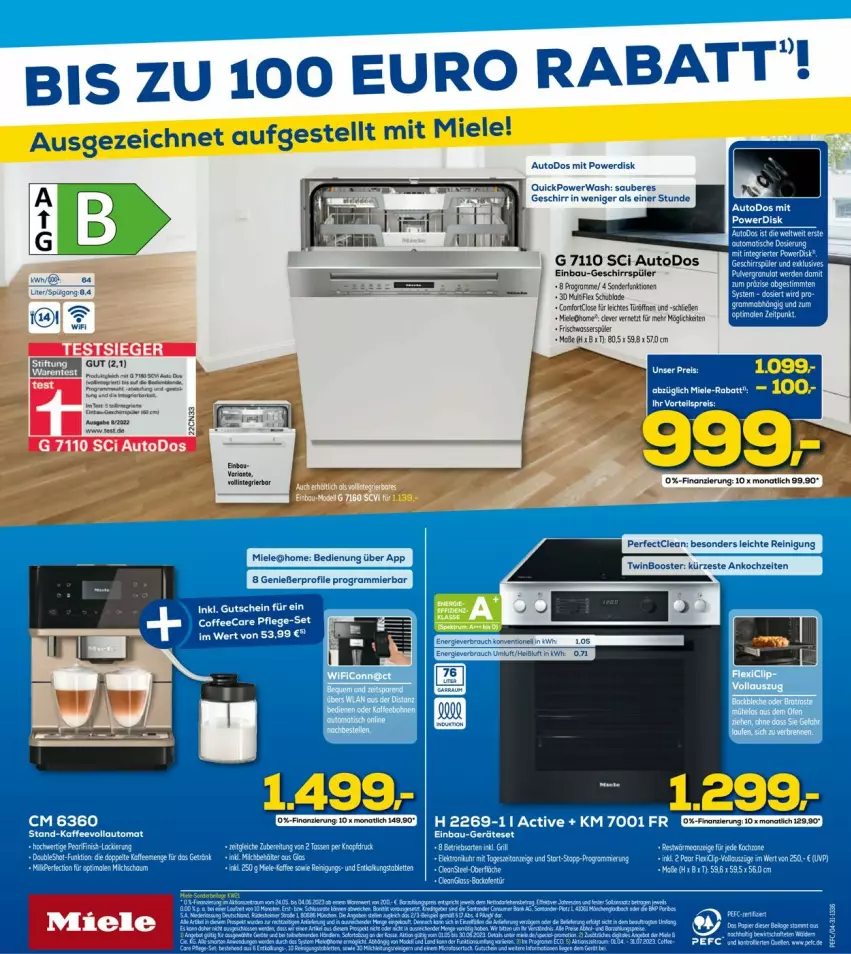 Aktueller Prospekt Euronics - Prospekte - von 24.05 bis 31.05.2023 - strona 4 - produkty: auto, Bau, einbau-geschirrspüler, geschirr, geschirrspüler, miele, monati, Reinigung, Ti