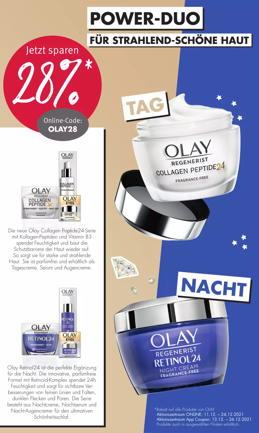 Aktueller Prospekt Rossmann - Prospekte - von 13.12 bis 17.12.2021 - strona 20 - produkty: Bau, Collagen, coupon, creme, Kollagen, nachtcreme, rum, Serum, tagescreme, Tagespflege, Ti, vita, Vitamin B