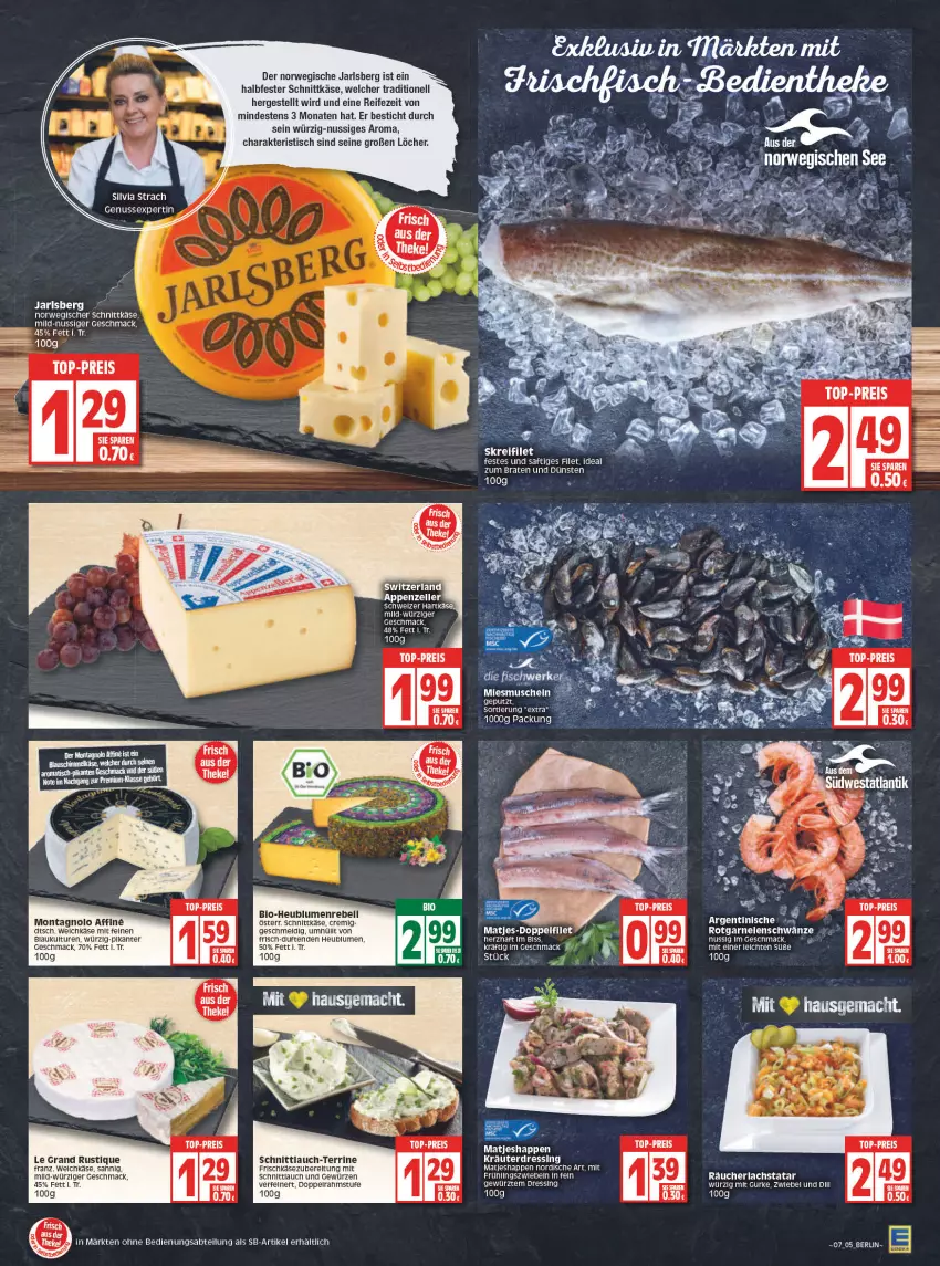 Aktueller Prospekt Edeka - Angebote der Woche - von 14.02 bis 19.02.2022 - strona 5 - produkty: appenzeller, bio, blume, blumen, braten, dressing, eis, elle, filet, frischkäse, garnelen, gewürz, halbfester schnittkäse, Heu, Jarlsberg, Käse, kräuter, lachs, LG, mac, matjes, nuss, Räucherlachs, rebell, reis, rel, rwe, saft, schnittkäse, schnittlauch, terrine, Ti, tisch, top-preis, weichkäse, ZTE