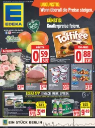 Gazetka promocyjna Edeka - Angebote der Woche - Gazetka - ważna od 19.02 do 19.02.2022 - strona 1 - produkty: ACC, angebot, beck's, caramel, chia, classico, creme, deka, eis, ente, espresso, flasche, haselnuss, jacobs, jacobs krönung, kaffee, kaffeekapseln, kaffeemaschine, latte, latte macchiato, mac, macchiato, mango, nespresso, Nougatcreme, nuss, oder jacobs, pils, pilsener, reis, schoko, schokolade, storck, Ti, top-preis