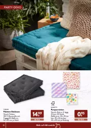 Gazetka promocyjna AldiSud - ALDI Grillen - Gazetka - ważna od 30.04 do 30.04.2022 - strona 28 - produkty: aldi, Bau, baumwolle, kissen, Palette, Serviette, servietten, sitzkissen, Ti, tragegriff, wolle