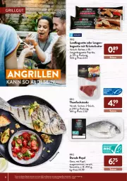 Gazetka promocyjna AldiSud - ALDI Grillen - Gazetka - ważna od 30.04 do 30.04.2022 - strona 6 - produkty: aldi, aqua, baguette, butter, Dorade, dorade royal, eis, fisch, fische, Fischer, grill, kräuter, kräuterbutter, LG, paprika, reis, Schere, steak, steaks, thunfisch, Ti