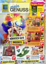 Gazetka promocyjna Edeka - Prospekte - Gazetka - ważna od 10.02 do 10.02.2024 - strona 1 - produkty: angebot, angebote, bolognese, coca-cola, cola, deka, Dr. Oetker, eis, fanta, flammkuchen, flasche, fleisch, gurke, gurken, kaffee, kuchen, lamm, maggi, maggi fix, melitta, orange, pizza, rind, rinder, Rindersteak, ristorante, spaghetti, spaghetti bolognese, steak, steaks, südwest, Ti