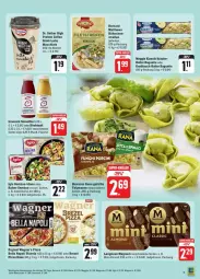 Gazetka promocyjna Edeka - Prospekte - Gazetka - ważna od 10.02 do 10.02.2024 - strona 11 - produkty: ACC, baguette, Becher, braten, brezel, butter, chia, cin, direktsaft, Dr. Oetker, drink, eis, filet, filets, flasche, gin, giovanni rana, iglo, Innocent, Käse, knoblauch, knoblauch-butter, kräuter, langnese, latte, latte macchiato, mac, macchiato, magnum, meggle, pilze, pizza, rahm-gemüse, Rana, reifen, reis, saft, smoothie, Steinpilze, teigwaren, Ti, wagner, ZTE