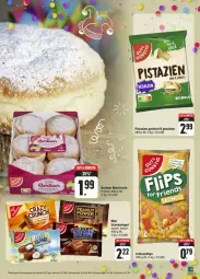 Gazetka promocyjna Edeka - Prospekte - Gazetka - ważna od 10.02 do 10.02.2024 - strona 23 - produkty: berliner, erdnuss, frucht, nuss, pistazien, riegel, salz, schoko, schokoriegel, ZTE