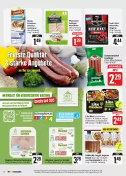 Gazetka promocyjna Edeka - Prospekte - Gazetka - ważna od 10.02 do 10.02.2024 - strona 6 - produkty: bacon, beef, deka, dell, eier, eis, filet, filets, Geflügel, gin, hinterkochschinken, kochschinken, landjäger, lebensmittel, Like Meat, lyoner, Mett, mettwurst, mortadella, reifen, reis, salat, schinken, soja, Ti, veggie, wiesenhof, würfel, wurst, Yo, zimbo, ZTE, zwiebel