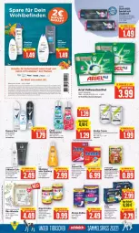 Gazetka promocyjna E Center - Angebote der Woche - Gazetka - ważna od 01.10 do 01.10.2022 - strona 13 - produkty: adventuros, alleinfuttermittel, Alwa, Always, ariel, arla, axe, Bad, beutel, Blüte, Brei, Coral, dailies, deka, deo, dove, duschbad, eis, felix, flasche, früchte, geschirr, Guhl, henkel, hipp, kosmetik, natur, naturkosmetik, obst, Pods, portionsbeutel, purina, reiniger, reis, rexona, Ria, schaumfestiger, schwarzkop, schwarzkopf, shampoo, shampoo oder spülung, somat, spülmaschinen, spülung, Taft, Ti, tisch, vollwaschmittel, waschmittel, weichspüler, windeln, ZTE