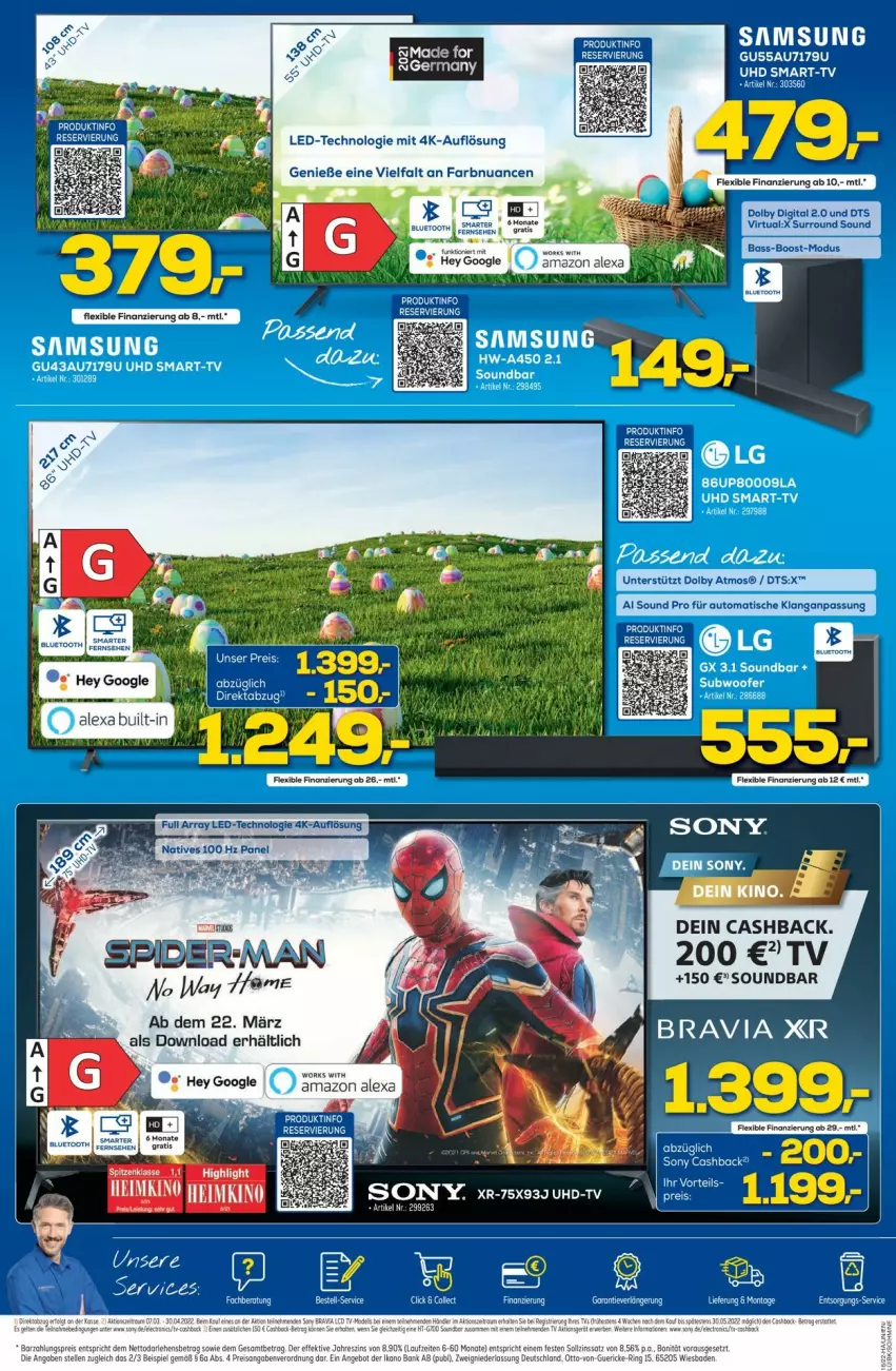 Aktueller Prospekt Euronics - Prospekte - von 20.04 bis 27.04.2022 - strona 2 - produkty: alexa, amazon alexa, auto, soundbar, spider-man, Ti, tisch