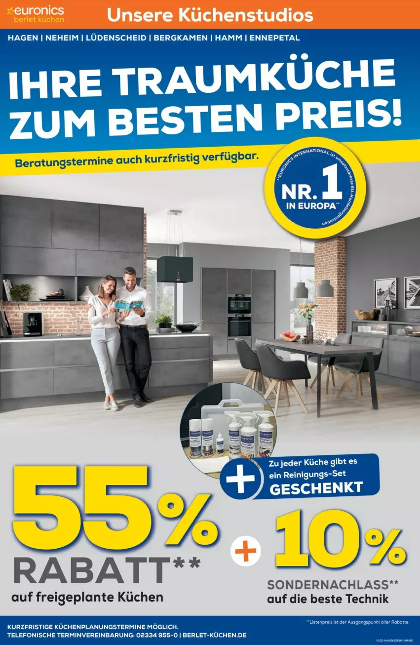 Aktueller Prospekt Euronics - Prospekte - von 20.04 bis 27.04.2022 - strona 6 - produkty: eis, küche, Küchen, reis