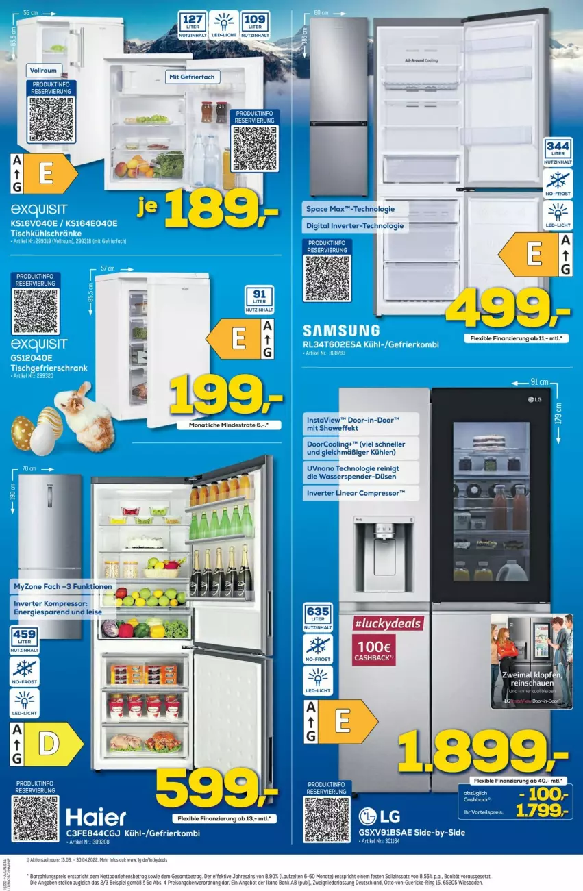 Aktueller Prospekt Euronics - Prospekte - von 20.04 bis 27.04.2022 - strona 9 - produkty: angebot, Bad, Bank, eis, elle, kompressor, reis, ring, Ti, wasser