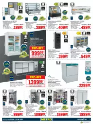 Gazetka promocyjna Metro - Profi Technik - Gazetka - ważna od 20.04 do 20.04.2022 - strona 3 - produkty: auto, Bau, Behälter, beleuchtung, edelstahl, eis, elle, flasche, gefrierschrank, geschirr, Glastür, küche, kühlschrank, Rauch, reis, Schrank, schubladen, teller, Ti, tisch, top-hit, vitrine, wasser, wasserenthärter