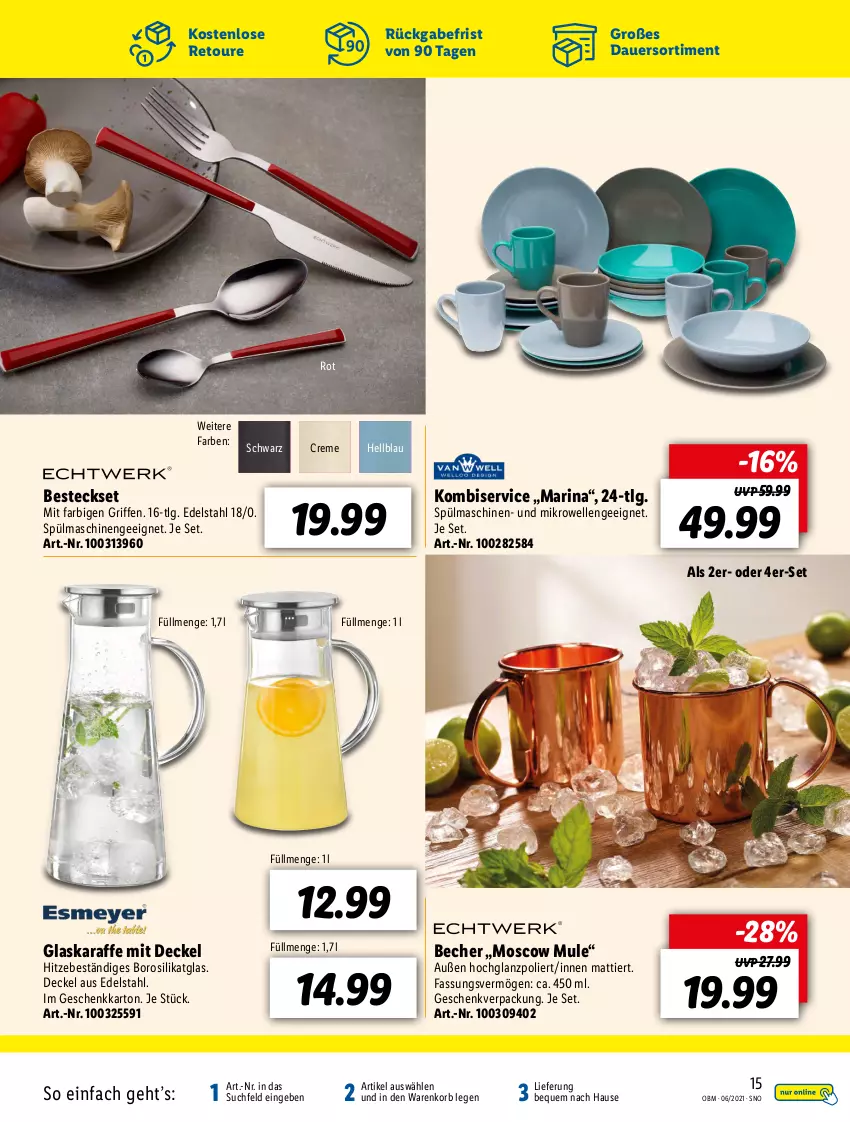 Aktueller Prospekt Lidl - Aktuelle Onlineshop-Highlights - von 01.06 bis 30.06.2021 - strona 15