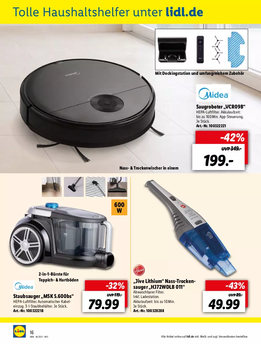 Aktueller Prospekt Lidl - Aktuelle Onlineshop-Highlights - von 01.06 bis 30.06.2021 - strona 16