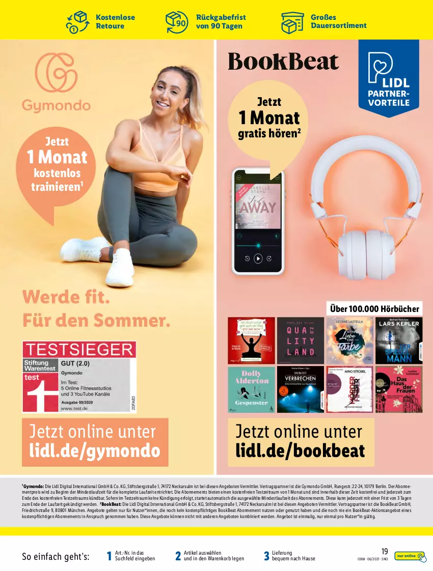 Aktueller Prospekt Lidl - Aktuelle Onlineshop-Highlights - von 01.06 bis 30.06.2021 - strona 19