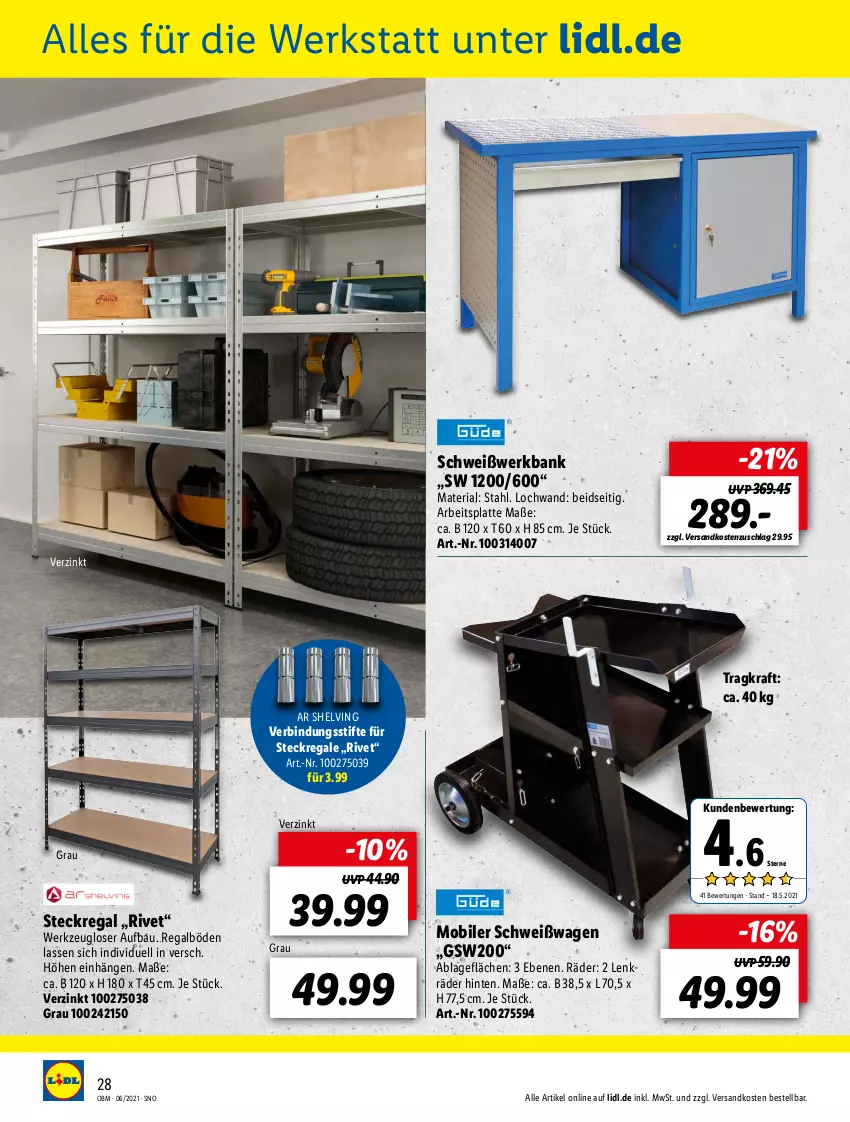 Aktueller Prospekt Lidl - Aktuelle Onlineshop-Highlights - von 01.06 bis 30.06.2021 - strona 28