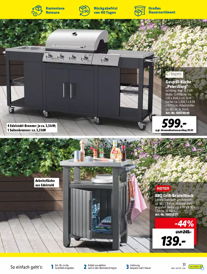 Aktueller Prospekt Lidl - Aktuelle Onlineshop-Highlights - von 01.06 bis 30.06.2021 - strona 31