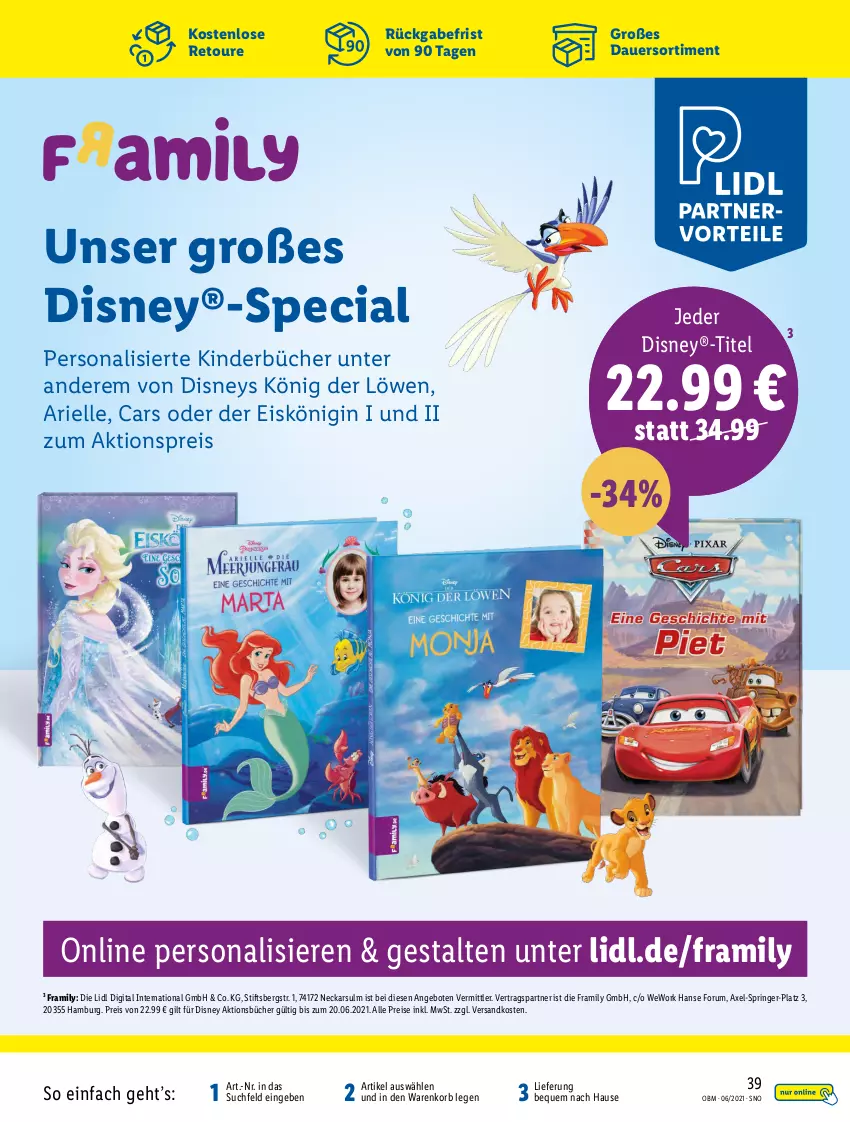 Aktueller Prospekt Lidl - Aktuelle Onlineshop-Highlights - von 01.06 bis 30.06.2021 - strona 39