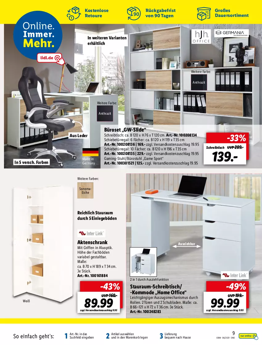 Aktueller Prospekt Lidl - Aktuelle Onlineshop-Highlights - von 01.06 bis 30.06.2021 - strona 9