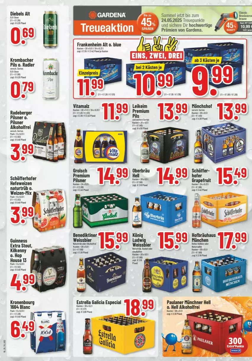 Aktueller Prospekt Trinkgut - Prospekte - von 02.03 bis 08.03.2025 - strona 2 - produkty: alkohol, Benediktiner, Berger, bier, diebels, eis, elle, gardena, grapefruit, Hefe, hefeweizen, Kilkenny, krombache, krombacher, krombacher pils, malz, mönchshof, natur, Paula, paulaner, pils, pilsner, radeberger, radeberger pilsner, radler, reis, rel, schöfferhofer, senf, Ti, vita, vitamalz, weissbier