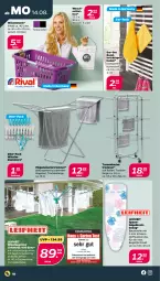 Gazetka promocyjna Netto - Woche 33 - Gazetka - ważna od 19.08 do 19.08.2023 - strona 18 - produkty: Bau, baumwolle, bügel, bügeltisch, Germ, Klammern, korb, lamm, leifheit, leine, Ria, Ti, tisch, Trockner, wäschekorb, wäschespinne, wäschetrockner, waschmittel, wolle